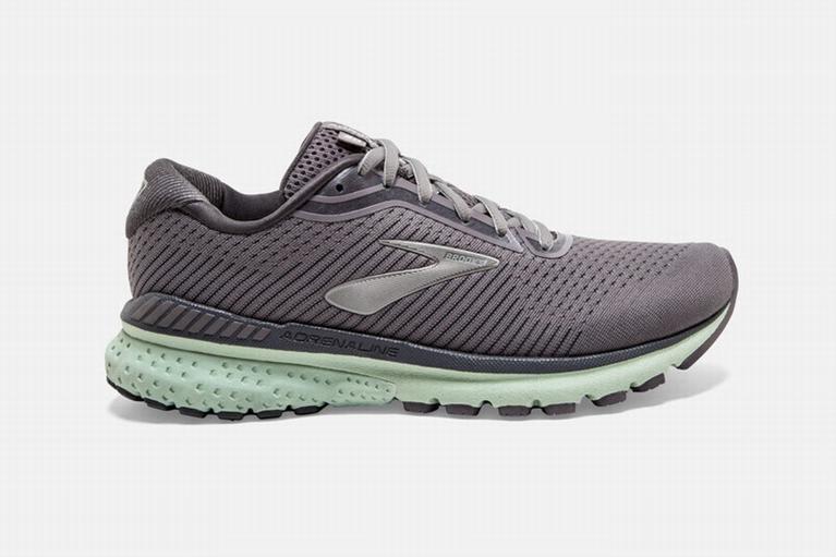 Brooks Adrenaline GTS 20 Road Running Shoes - Women's - Mint/Dark/Grey (28097-EIGR)